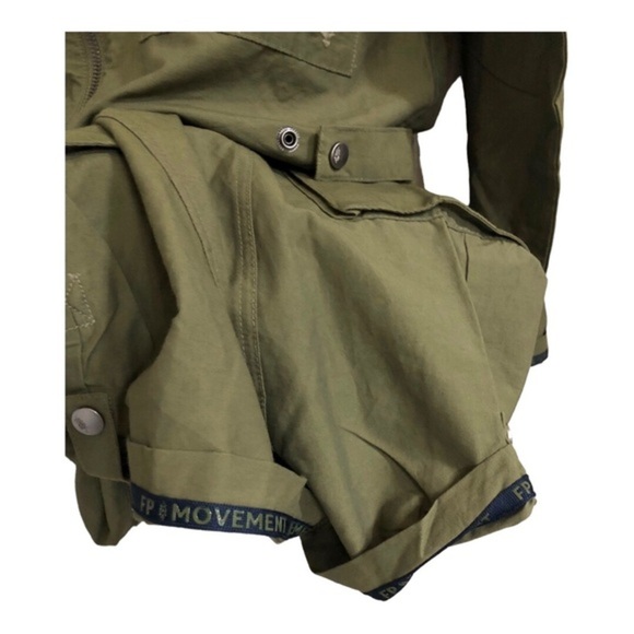 FREE PEOPLE fp movement olive army green Mesmerize Me Coverall jumpsuit size XS - Picture 5 of 16